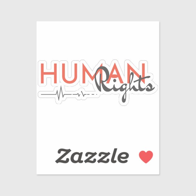 Sticker Lifeline to Human Rights (Feuille)