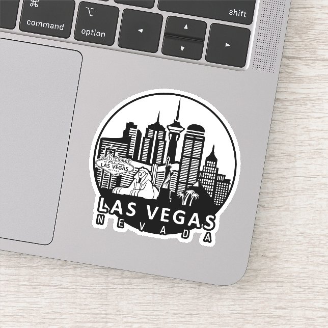 Sticker Ligne d'atterrissage de Las Vegas (Détail)