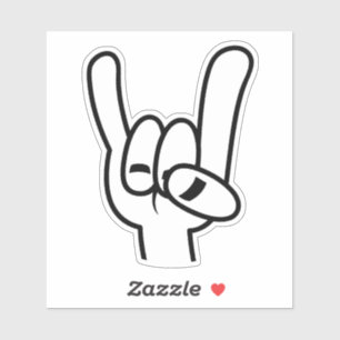 Sticker Ligne noire Devil Horns