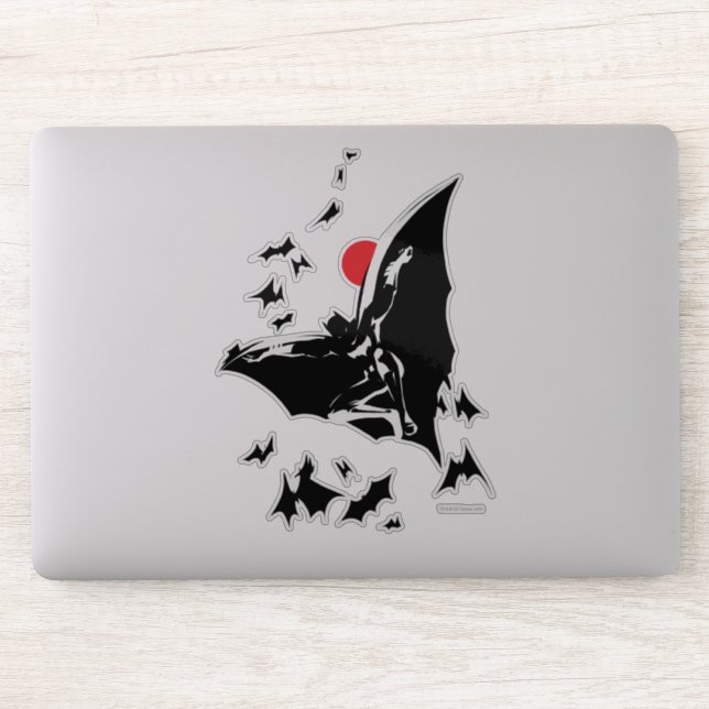 Sticker Ligue de Justice | Batman dans le nuage de chauves (Ordinateur)