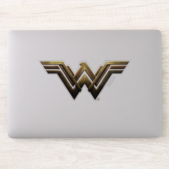 Sticker Ligue de Justice | Symbole métallurgique Wonder Wo (Ordinateur)