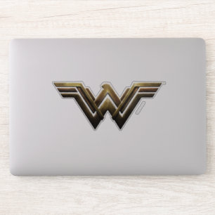 Sticker Ligue de la justice  Symbole Metallic Wonder Woman