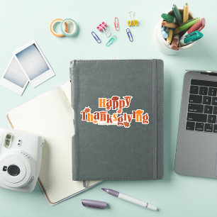 Sticker L'illustration festive et lumineuse de Thanksgivin