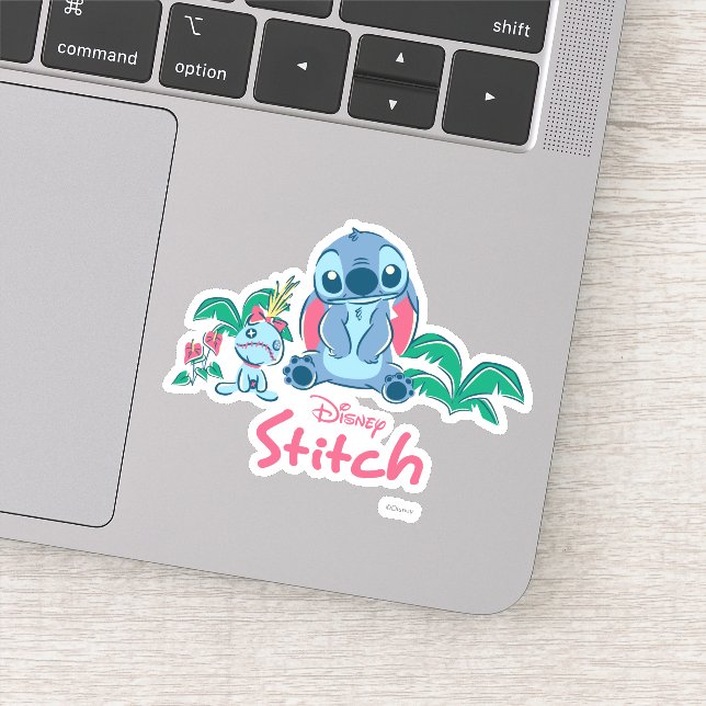 Sticker Lilo & Stich | Stitch & Scrump (Détail)