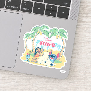 Sticker Lilo & Stitch   Venez visiter les îles !