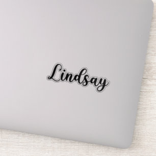 Sticker Lindsay Name - Calligraphie manuscrite