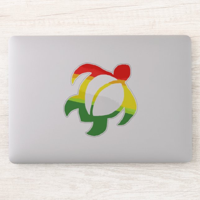 Sticker LineA Rasta Honu (Ordinateur)