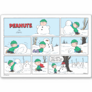 Sticker Linus Construit Un Snowman