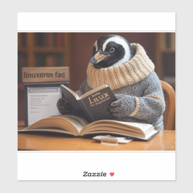 Sticker Linuxeros FAQ (Feuille)