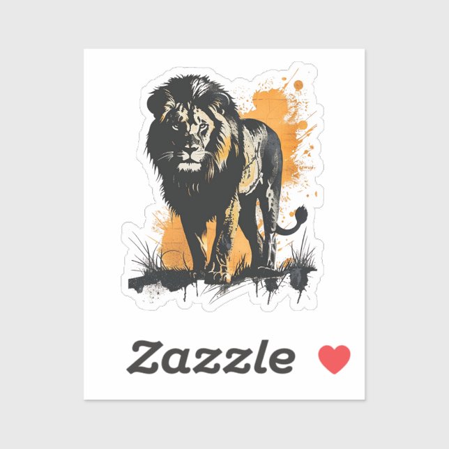 Sticker Lion (Feuille)