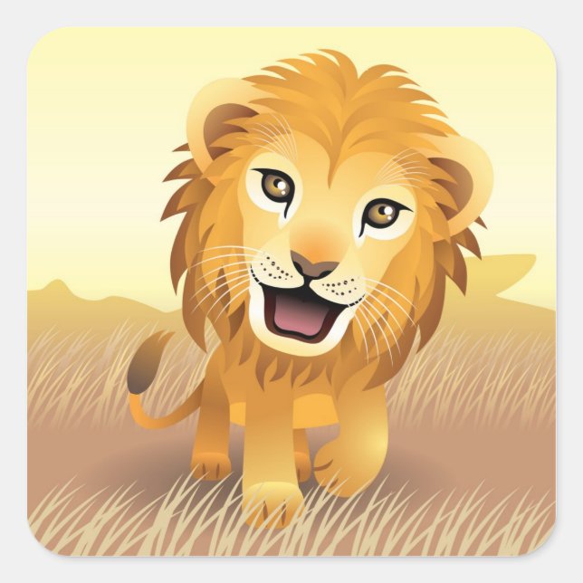 Sticker Lion Bébé (Devant)