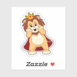 Sticker Lion comme roi avec Couronne.PNG
