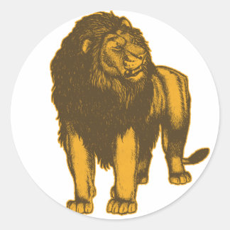 Sticker Lion Fière