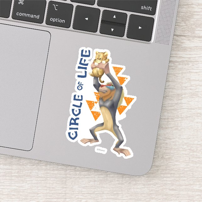 Sticker Lion King | Rafiki présente Simba Graphic (Détail)