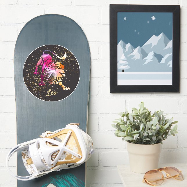 Sticker Lion - Signe du zodiaque (Snowboard)