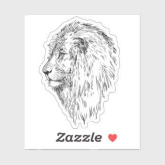 Sticker Lion Sketch