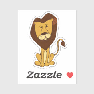 Sticker Lion tiré à la main