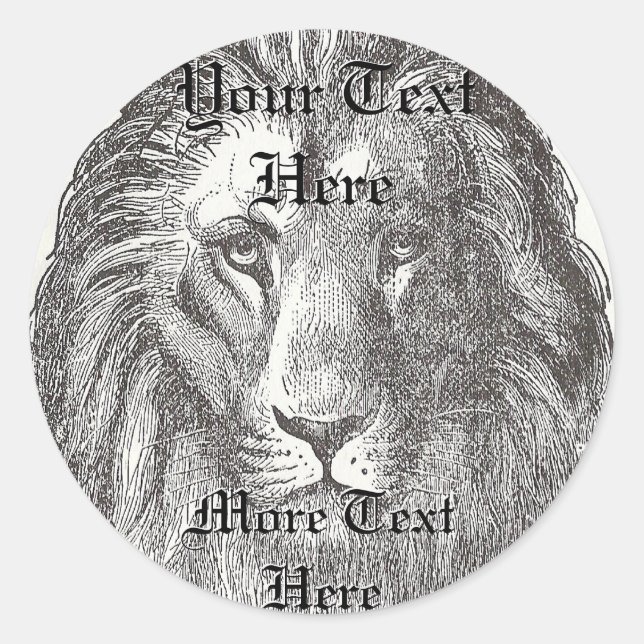 Sticker Lion vintage (Devant)
