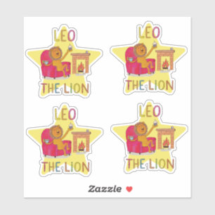 Sticker Lion zodiaque Lion mignon lion