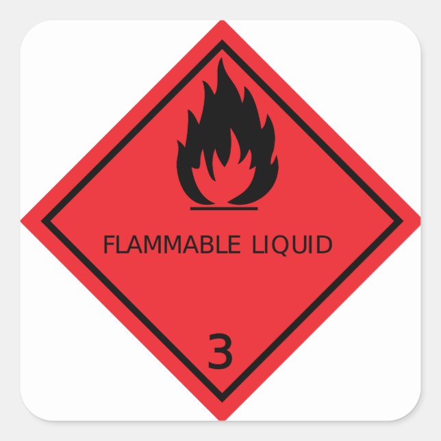 Sticker liquide inflammable (Devant)