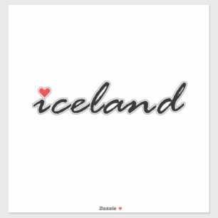 Sticker L'Islande aime patriote