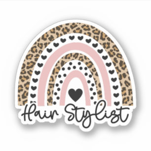 Sticker Liste de cheveux, Dresseur de cheveux, Cadeau coif
