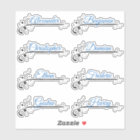 Liste de Invités Personnalisée 8 Noms Calligraphie