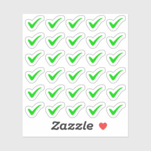 Sticker Liste des chèques verts à faire Terminé Tracker Pl