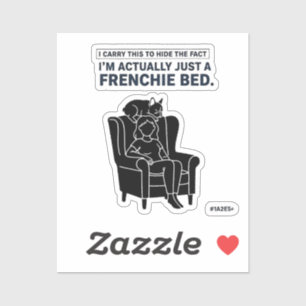 Sticker Lit Certifié Frenchie Drôle Design Bouledogue Fran