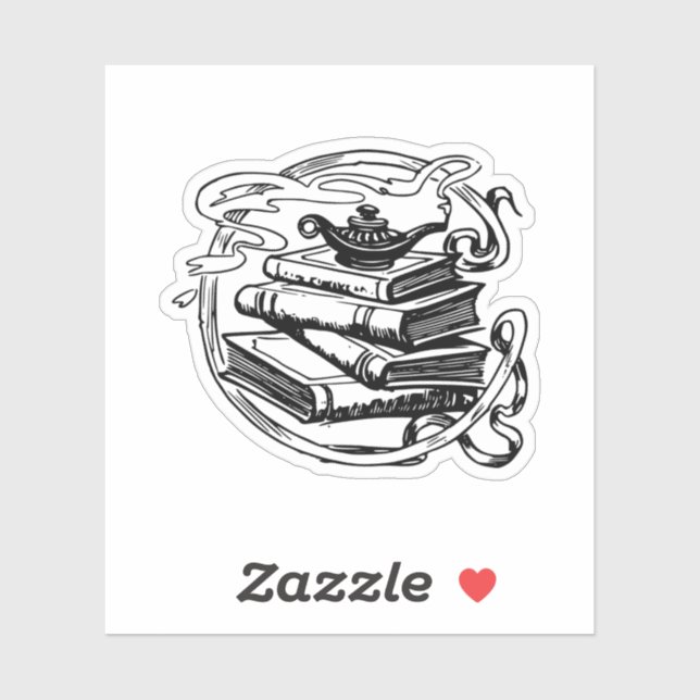 Sticker Littérature Livres vintages (Feuille)