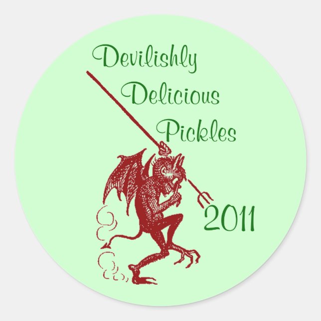 Sticker Little Devil Home Canning Cercles (Devant)