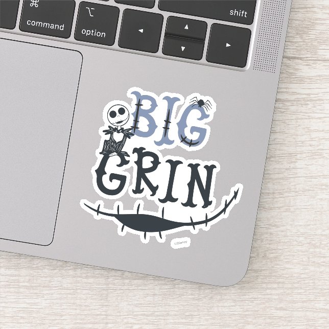 Sticker Little Jack Skellington - Big Grin (Détail)