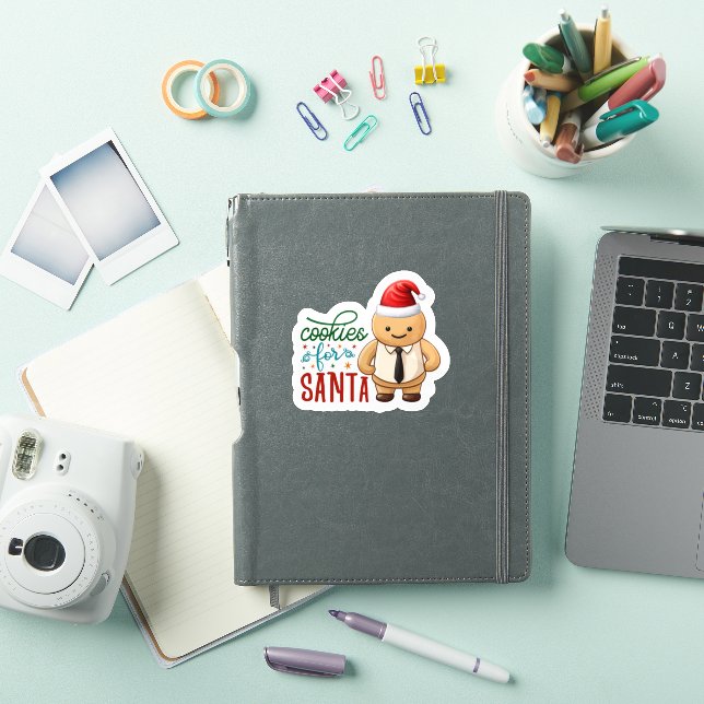 Sticker Livraison Joyeuse de cookies pour Père Noël pendan (Couverture iPad)