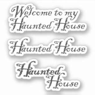Sticker Livre de découpage Halloween Maison hantée 