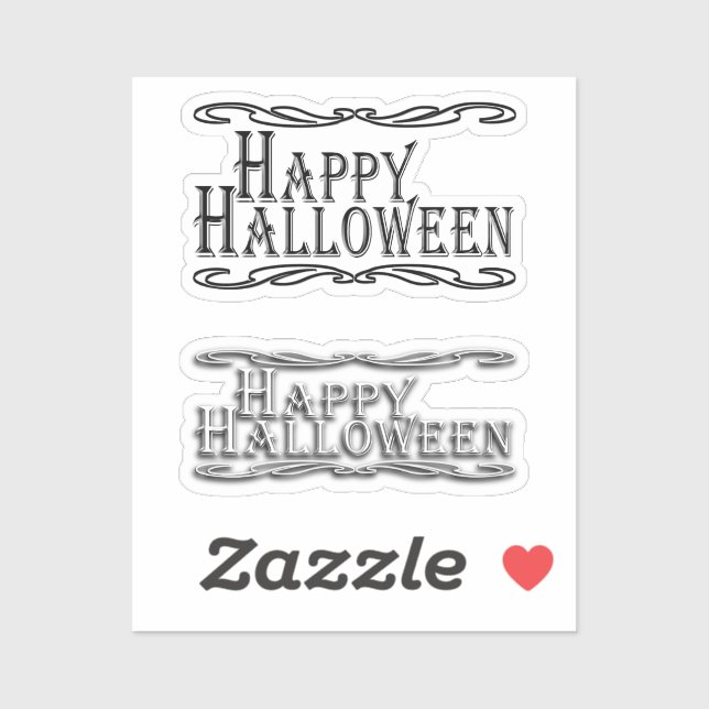 Sticker Livre de rebuts Halloween heureux (Feuille)