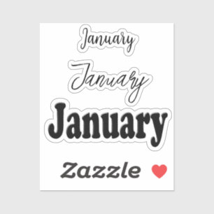 Sticker Livre de rebuts janvier