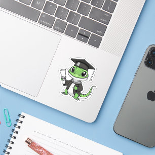 Sticker Lizard Gecko Graduation
