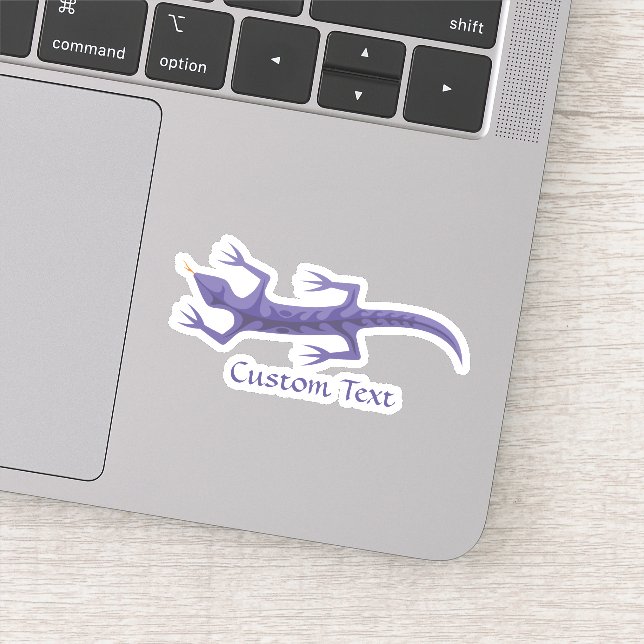 Sticker Lizard Mauve (Détail)