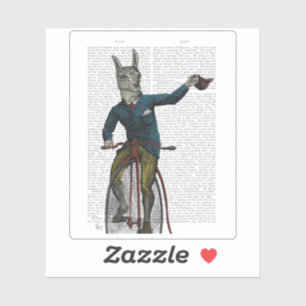 Sticker Llama à vélo