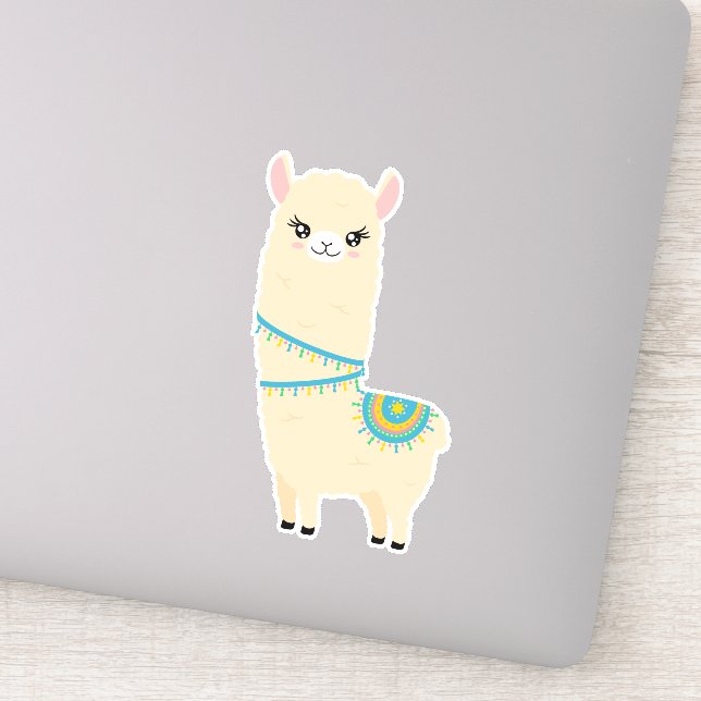 Sticker Llama Cute (Détail)
