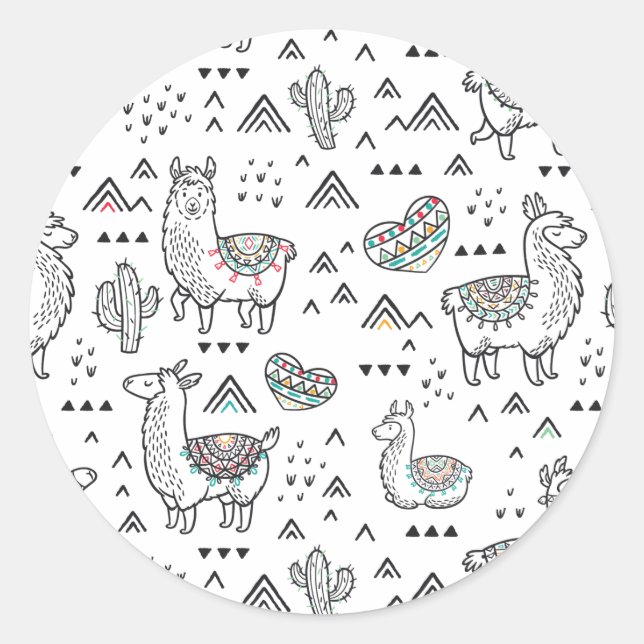 Sticker Llama Mama (Devant)