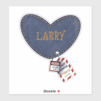 Sticker Lockout Tagout Love Heart for Electrician