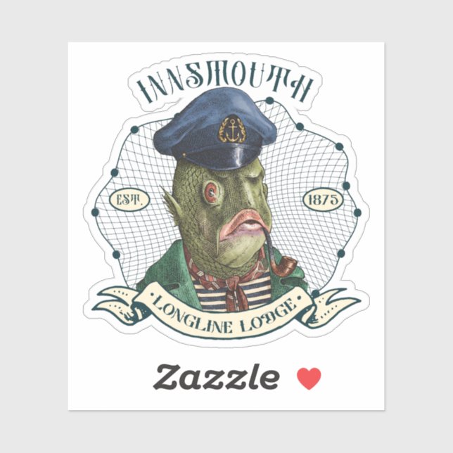 Sticker Lodge Longueur Innsmouth — Le Capitaine (Feuille)