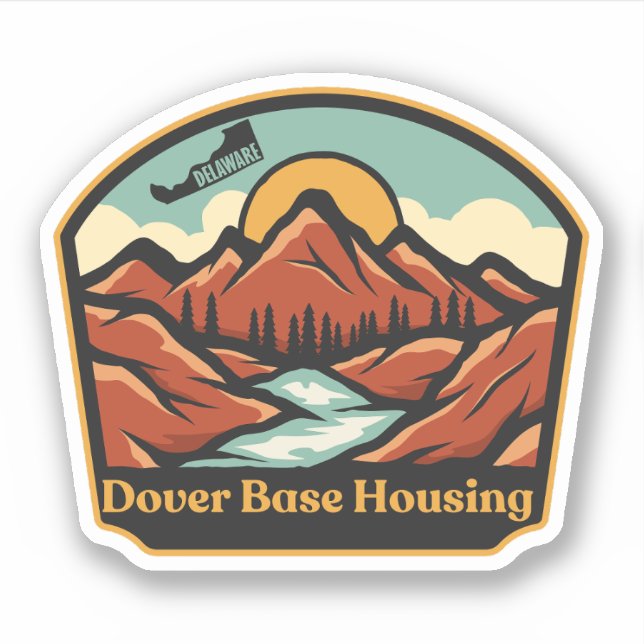 Sticker Logements de la base de Dover, Delaware  (Devant)