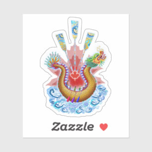Sticker Logo de bateaux dragons canadiens