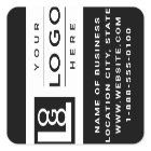 Logo de Black Custom moderne et code QR