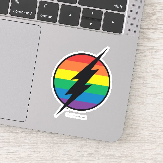 Sticker Logo de Flash Rainbow (Détail)