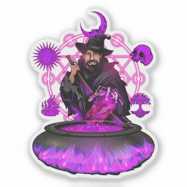 Sticker Logo de l'assistant de brassage magique (Devant)