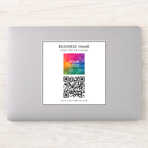 Sticker Logo de l'entreprise du client Ajouter le code QR 