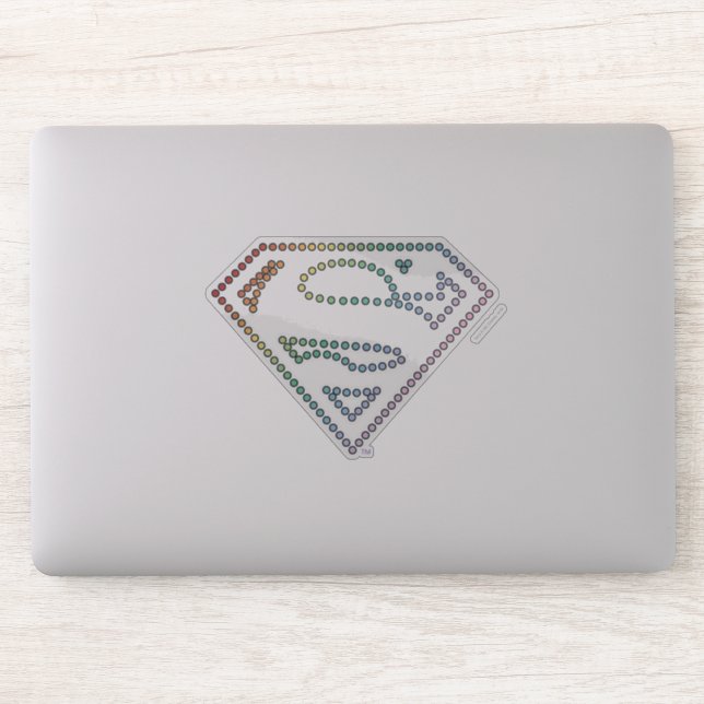 Sticker Logo de Supergirl Rainbow Outline (Ordinateur)